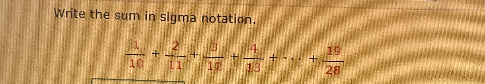 Solved Write the sum in sigma | Chegg.com