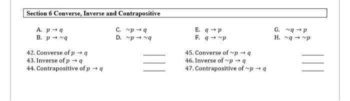 Solved Section 4 Number of Rows in a Truth Table A. 5 Dn F. | Chegg.com