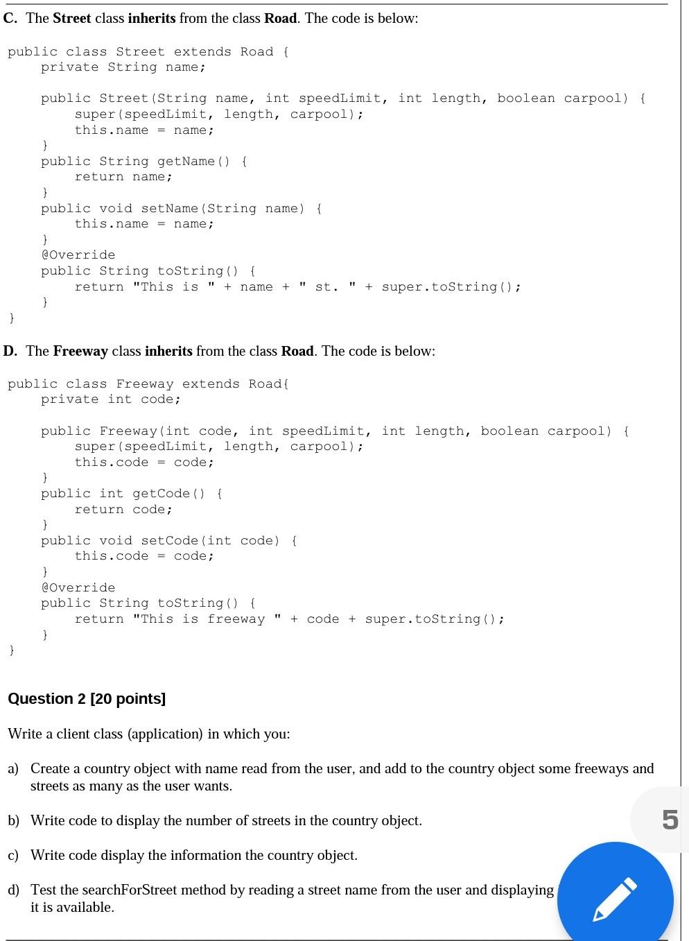 Solved Part I: Composition, Inheritance, Polymorphism, | Chegg.com