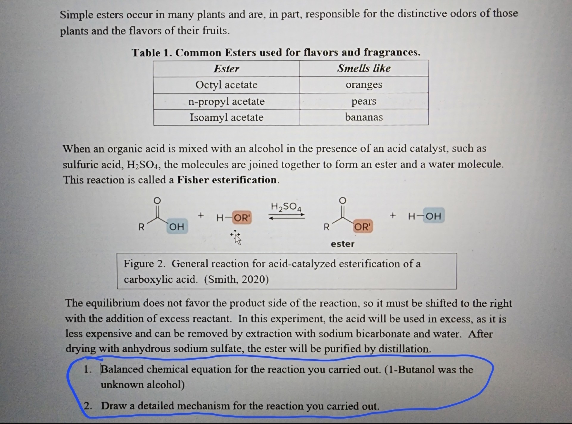 Solved Simple esters occur in many plants and are, in part, | Chegg.com