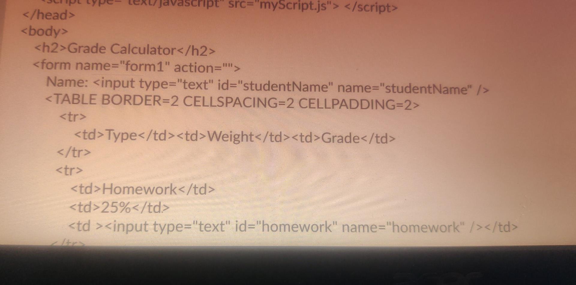 Solved Write a javascript code to generate the following | Chegg.com