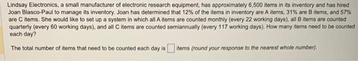 Solved Lindsay Electronics, A Small Manufacturer Of | Chegg.com