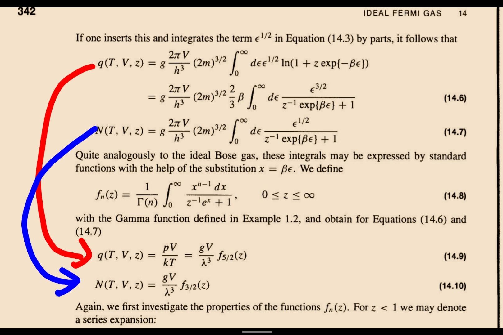 Solved 342 IDEAL FERMI GAS 14 If one inserts this and | Chegg.com