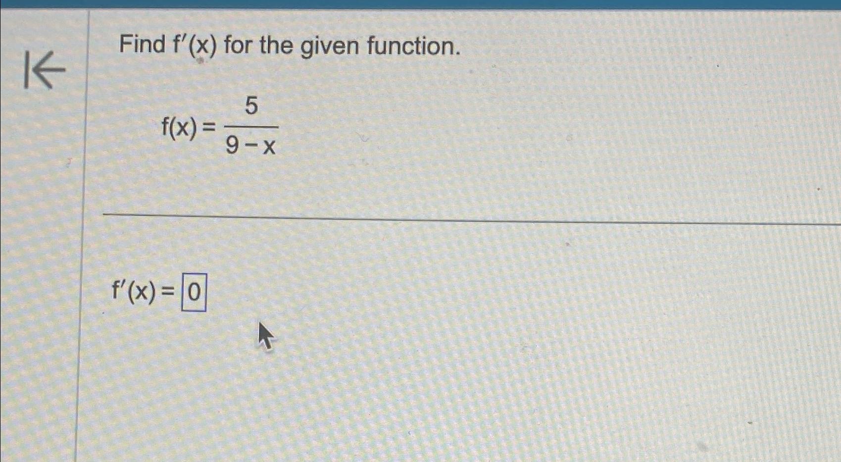 solved-find-f-x-for-the-given-function-f-x-59-xf-x-chegg
