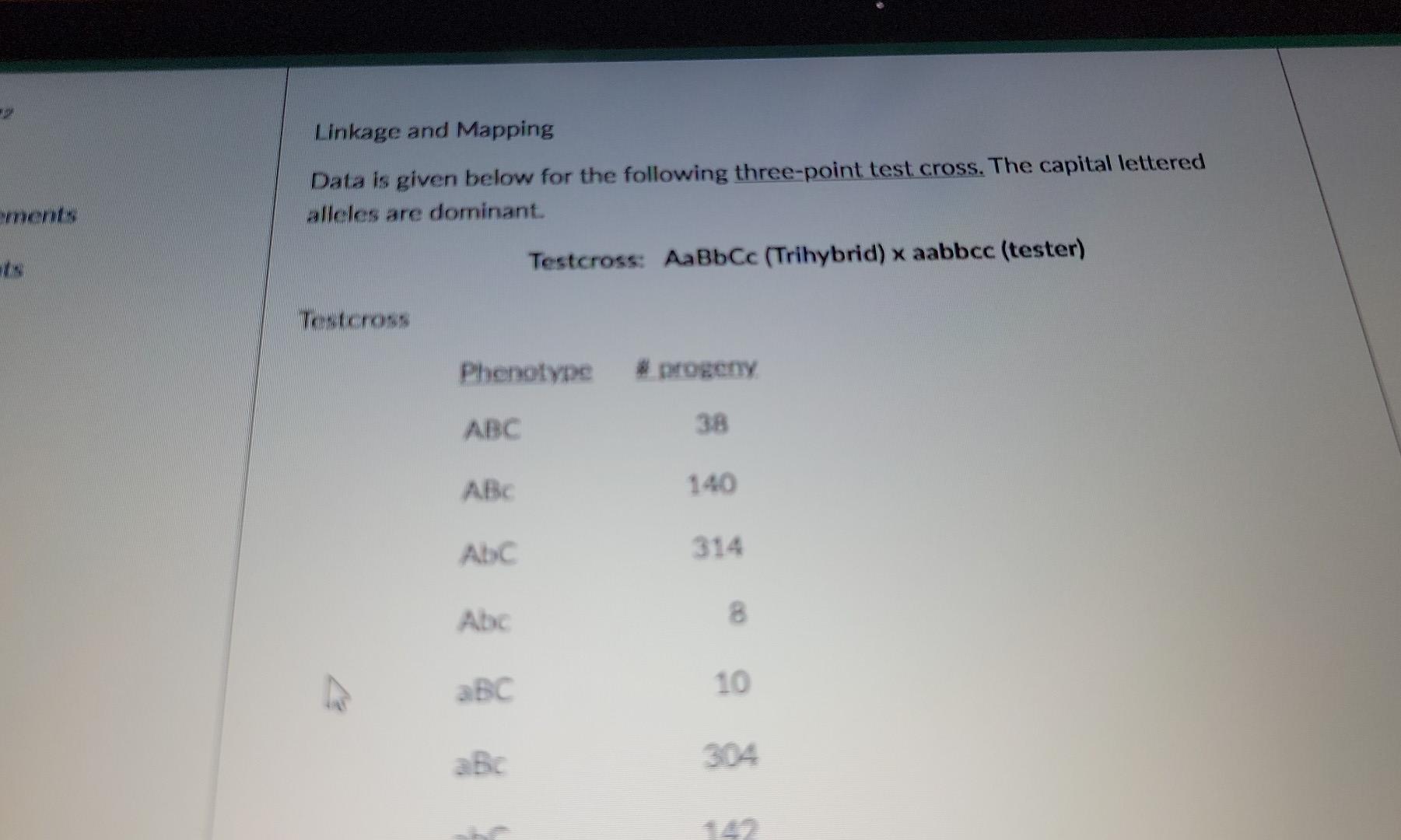 Solved this is a genetics question . I need a bit of help to | Chegg.com