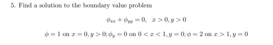 Solved 5. Find a solution to the boundary value problem | Chegg.com