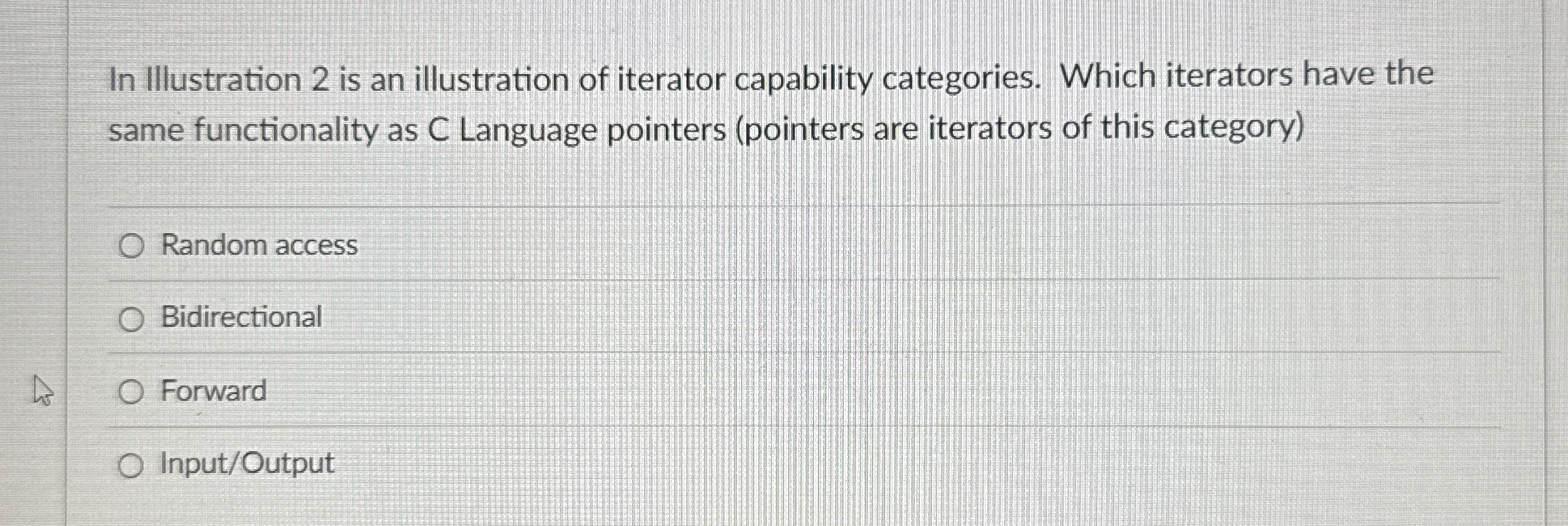 Solved In Illustration 2 ﻿is an illustration of iterator | Chegg.com
