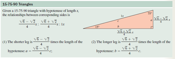 Solved Find The Length Of The Indicated Side Using The Informatio Chegg Com