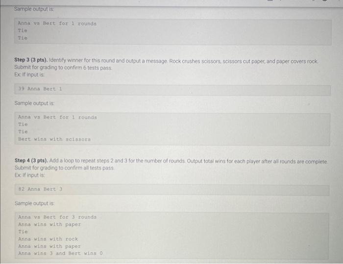 Solved Program Specifications Write a program to play an | Chegg.com