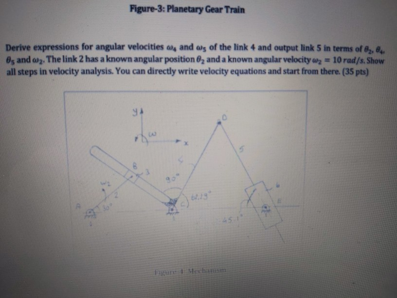 Solved Figure-3: Planetary Gear Train Derive Expressions For | Chegg.com