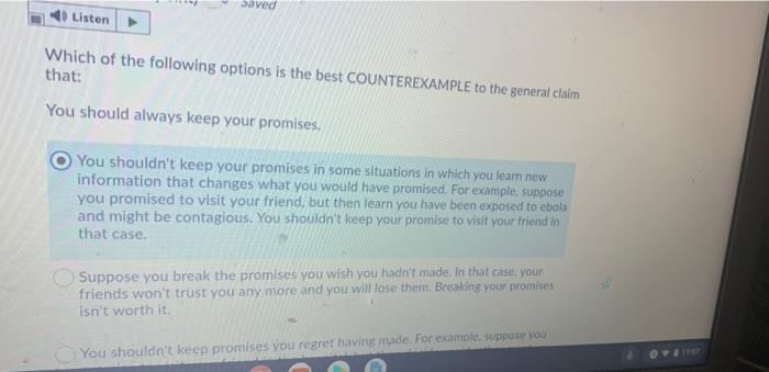 Solved Which of the following options is the best | Chegg.com