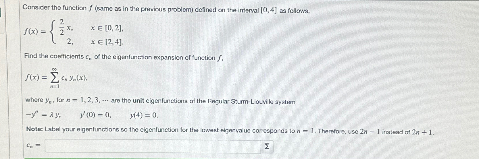 Solved Consider the function f (same as in the previous | Chegg.com