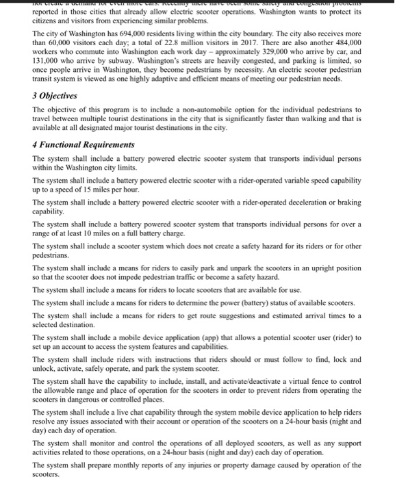 SysML Assignment Using the Scooter Rental