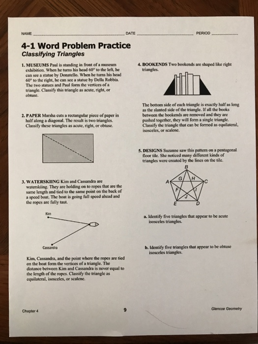 Name Date Period 4 1 Word Problem Practice Chegg 
