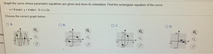 Solved Find two different parametric equations for the | Chegg.com