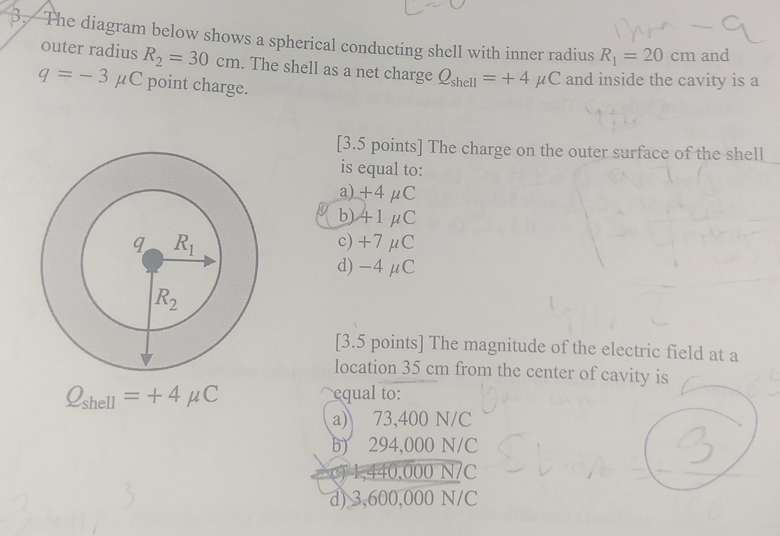 Solved The Diagram Below Shows A Spherical Conducting Shell Chegg Solved The Diagram Below Shows A Spherical Conducting Shell Chegg