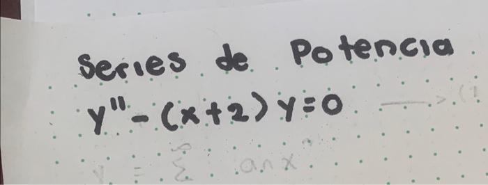 Series de Potencia \[ y^{\prime \prime}-(x+2) y=0 \]