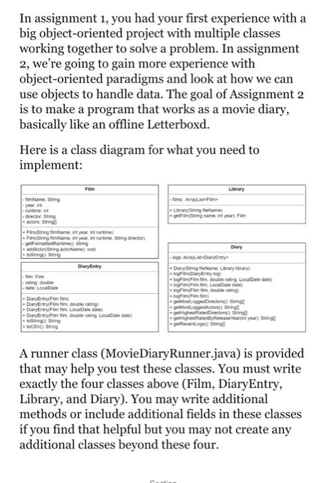 Solved In assignment 1 , you had your first experience with | Chegg.com