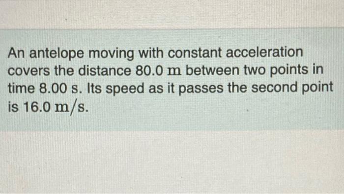 Solved 1 What Is Its Speed At First Point 2 What Is Its Chegg