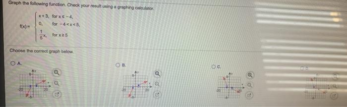 Solved Graph the following function. Check your result using | Chegg.com