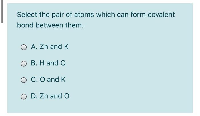 How To Form Covalent Bonds