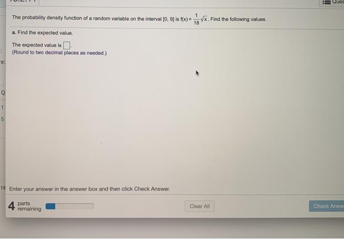 Solved III Ques 1 The probability density function of a | Chegg.com