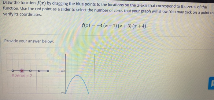 Solved Draw the function f(x) by dragging the blue points to | Chegg.com