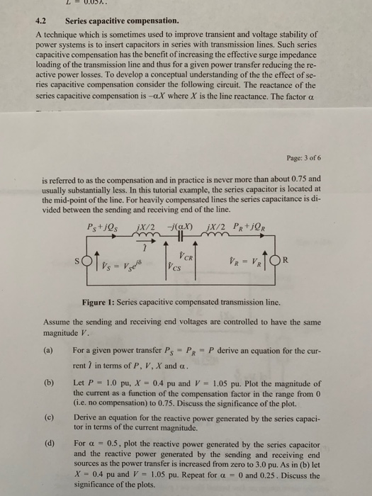 Solved Page 2 of 6 (a) Transmission line equations If