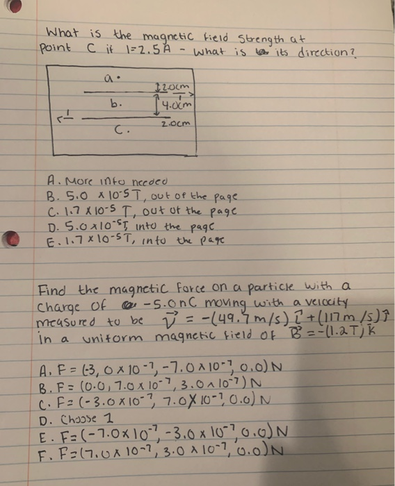 Solved Parta What Is The Magnetic Field Strength At Point 1 – QZHZKZ