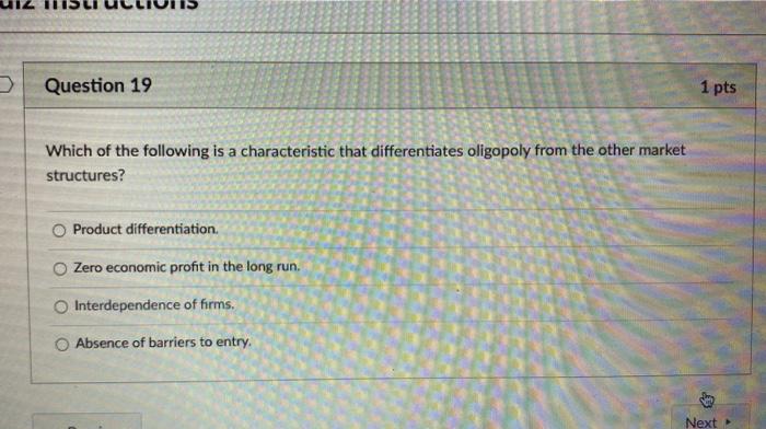 Solved Question 19 1 pts Which of the following is a | Chegg.com