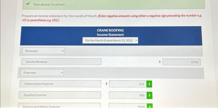 Solved Prepare The Income Statement, Owners Equity | Chegg.com