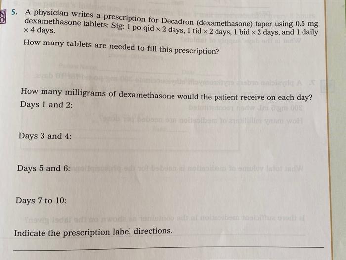 Decadron 5 mg