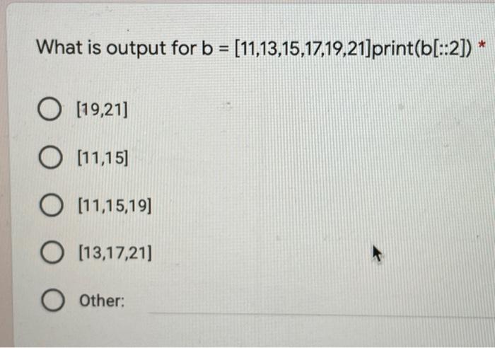 Solved What is output for b = | Chegg.com