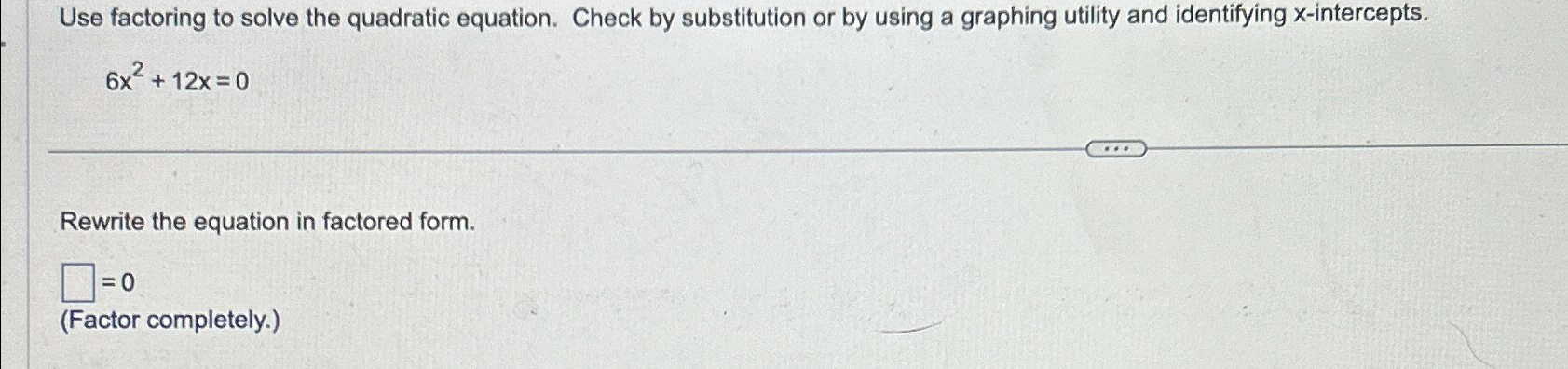 Solved Use factoring to solve the quadratic equation. Check | Chegg.com