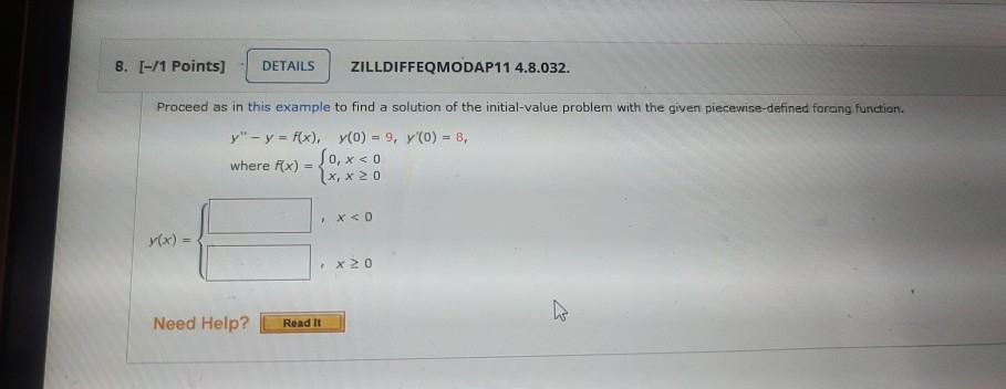 Solved 6. T-11 Points] DETAILS ZILLDIFFEQMODAP11 4.8.024. | Chegg.com