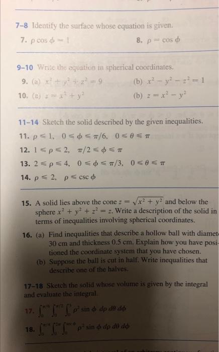 Solved 7 and 8 please (if you can't do both, just show how | Chegg.com
