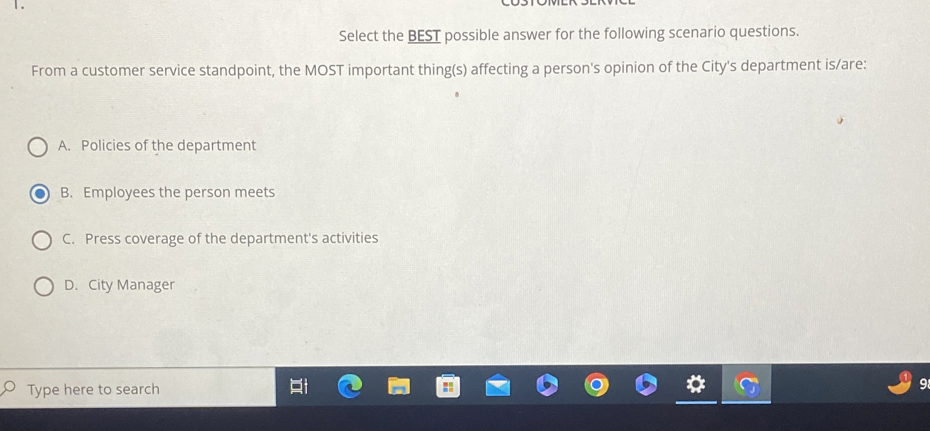 Solved Select the BEST possible answer for the following | Chegg.com