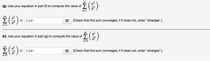 Solved (g). Use your equation in part (1) to compute the | Chegg.com