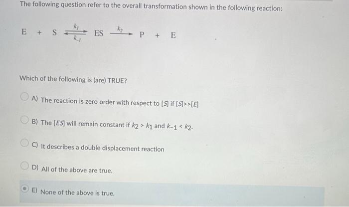 Solved The Following Question Refer To The Overall | Chegg.com