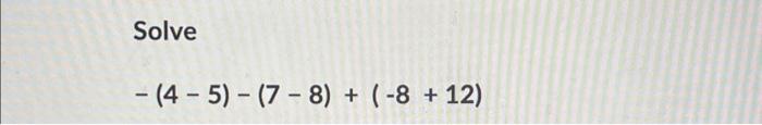 7 8 5 12 solve