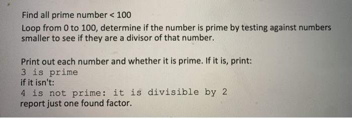 write prime number from 0 to 100