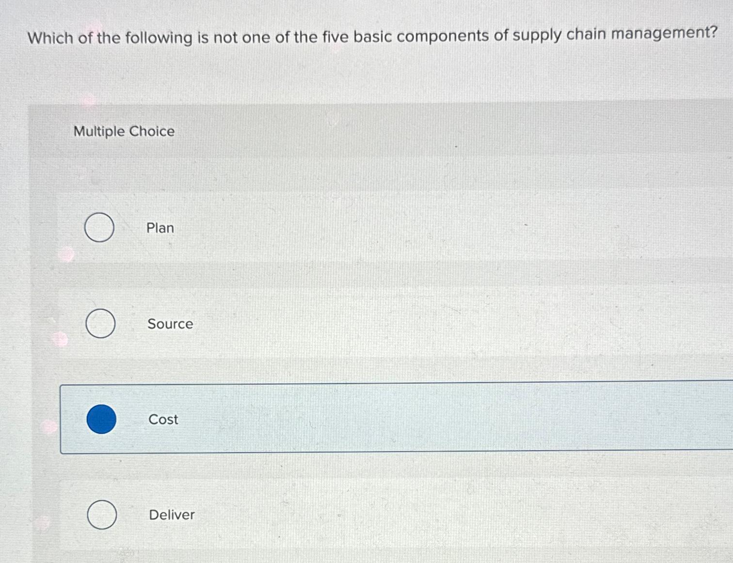 Solved Which of the following is not one of the five basic