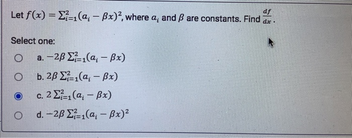 Solved Let F X X2 1 A Bx Where A And Ss Are Cons Chegg Com