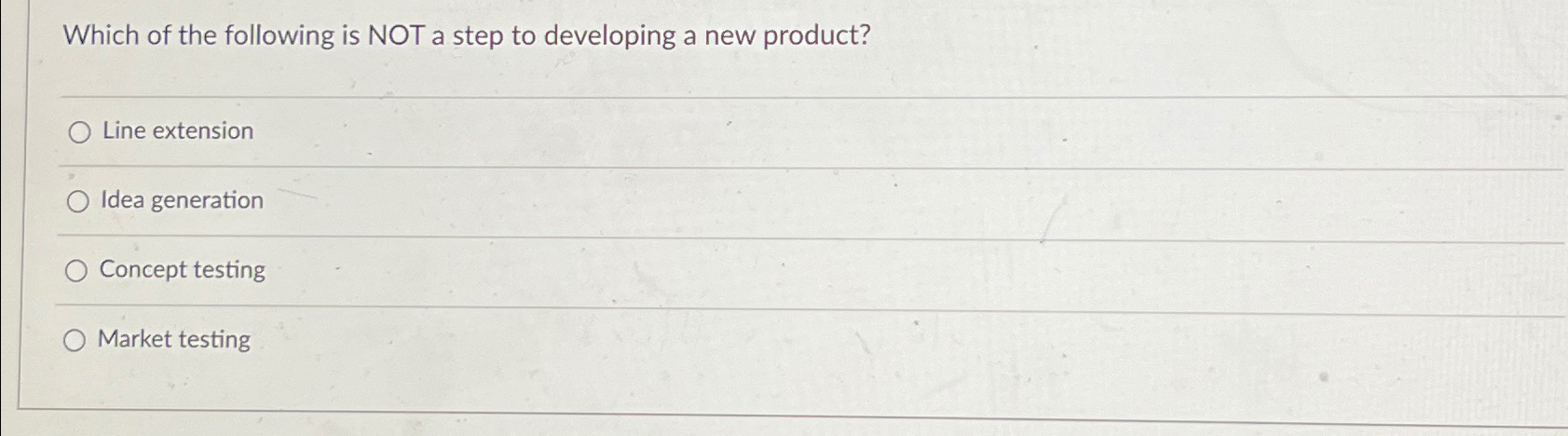 Solved Which of the following is NOT a step to developing a | Chegg.com