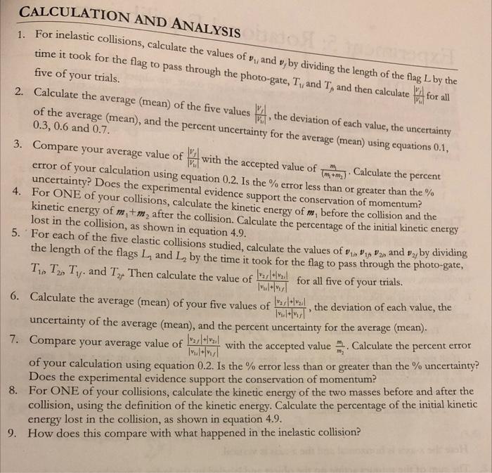 Solved Experiment 4: Conservation Laws In Collisions | Chegg.com