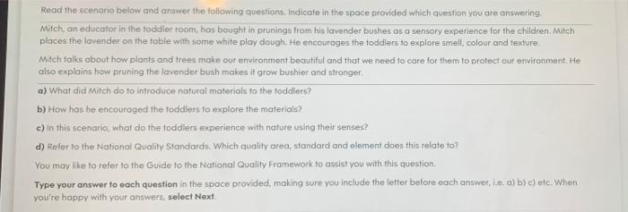 Solved Read the scenario below and answer the following | Chegg.com