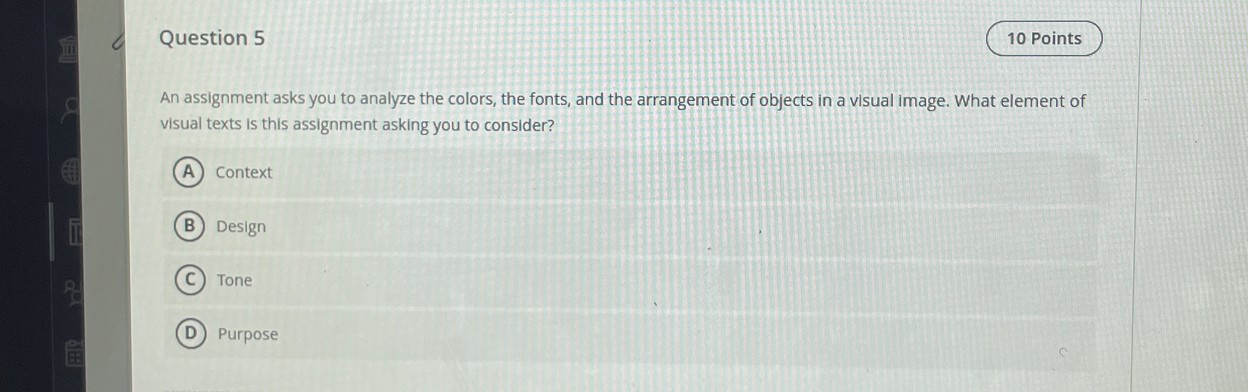 Solved Question 510 ﻿PointsAn assignment asks you to analyze | Chegg.com