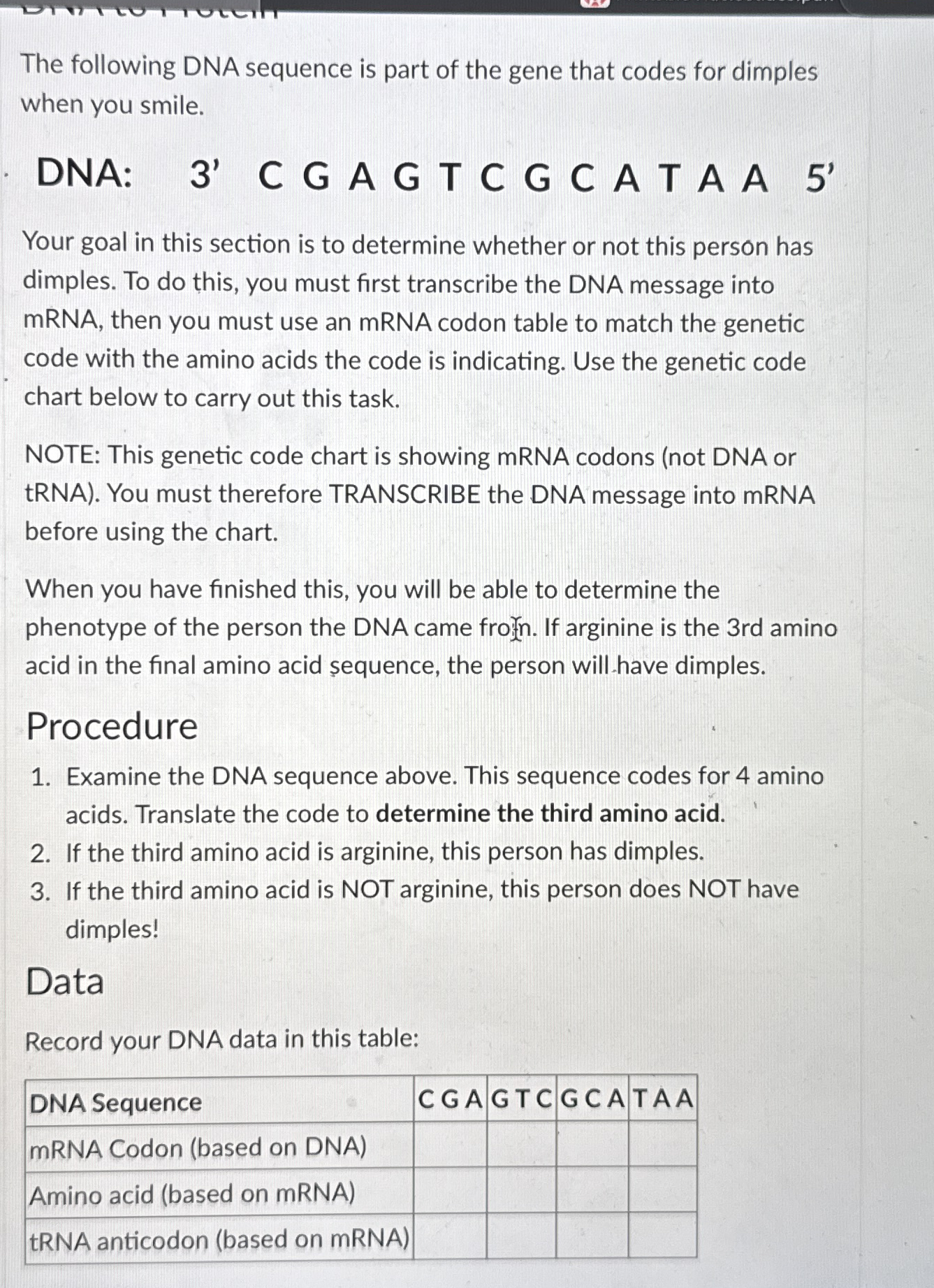 Solved The following DNA sequence is part of the gene that | Chegg.com