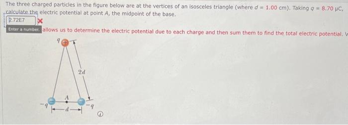 Solved The Three Charged Particles In The Figure Below Are | Chegg.com