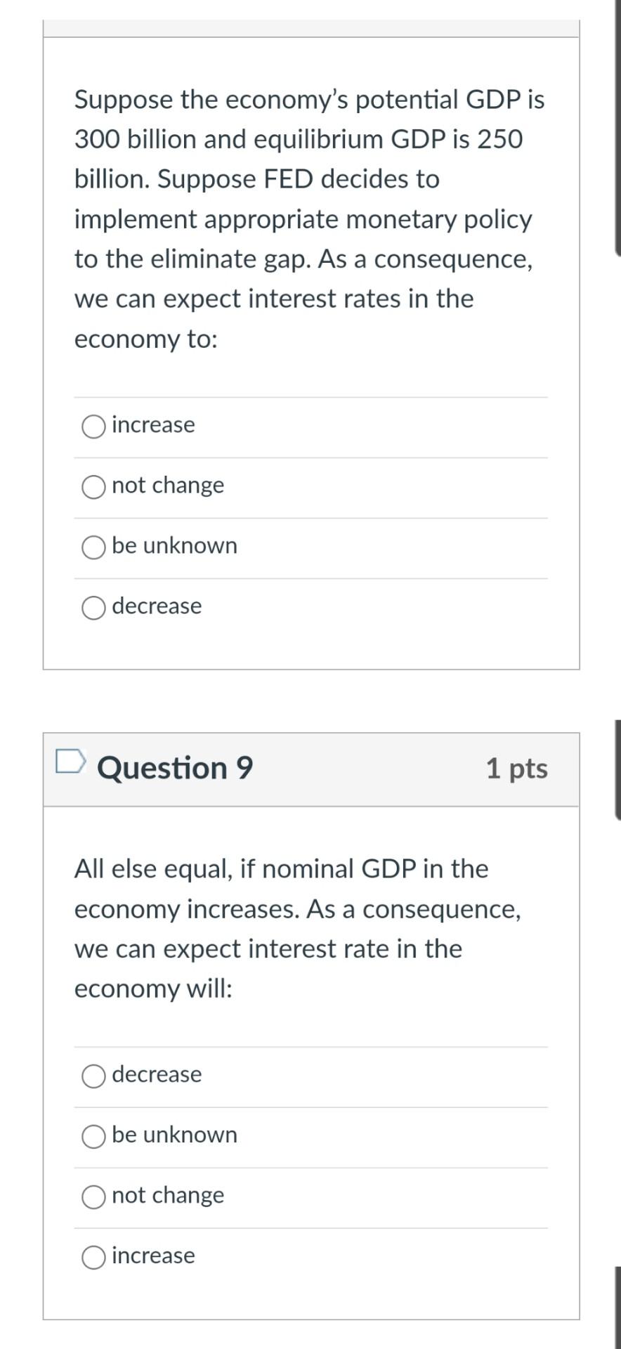 Solved Question 2 1 pts If the Fed wants commercial banks to | Chegg.com